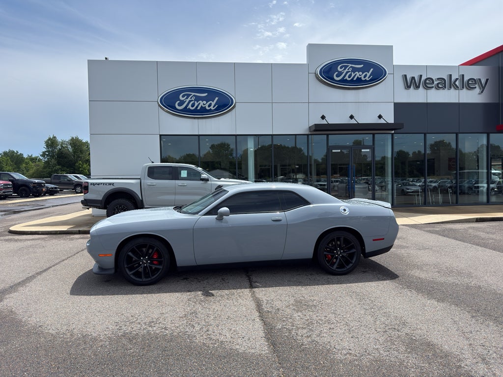 2020 Dodge Challenger GT in Smoke Show — front three-quarter view