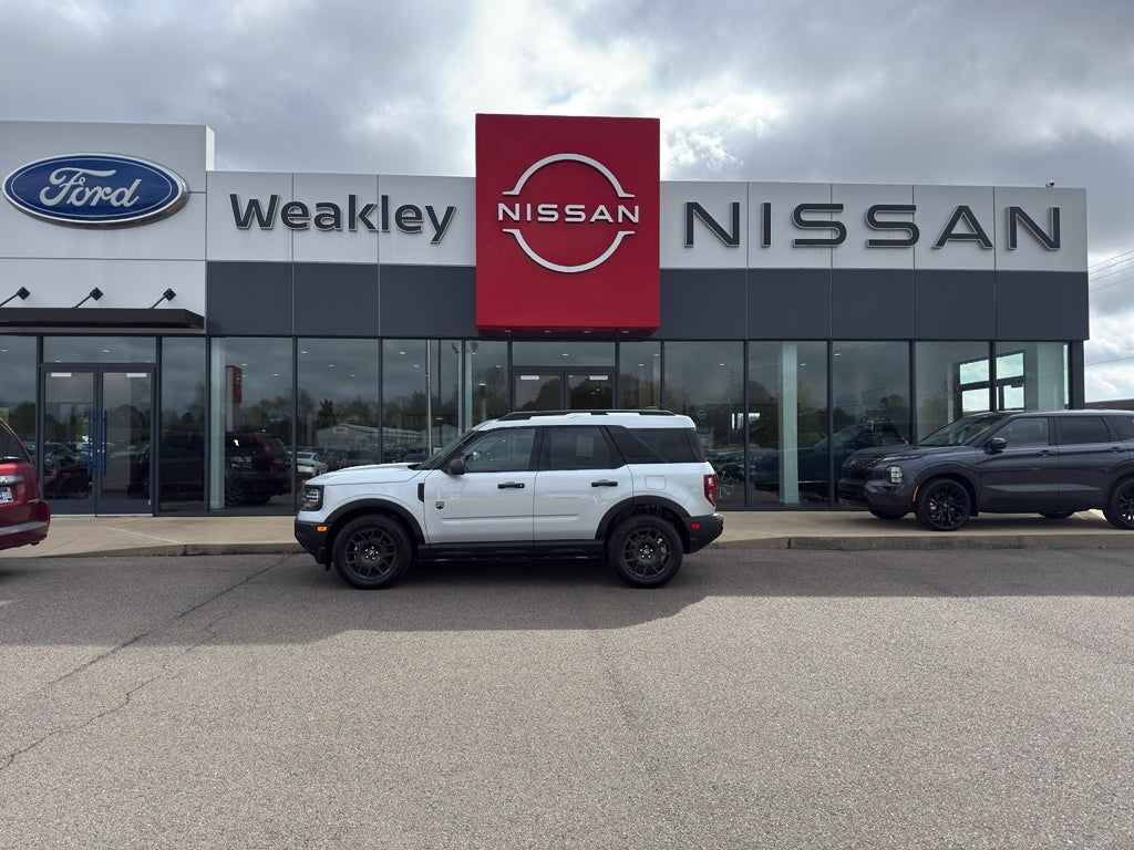 2026 Ford Bronco Sport Big Bend in Space White Metallic — front three-quarter view